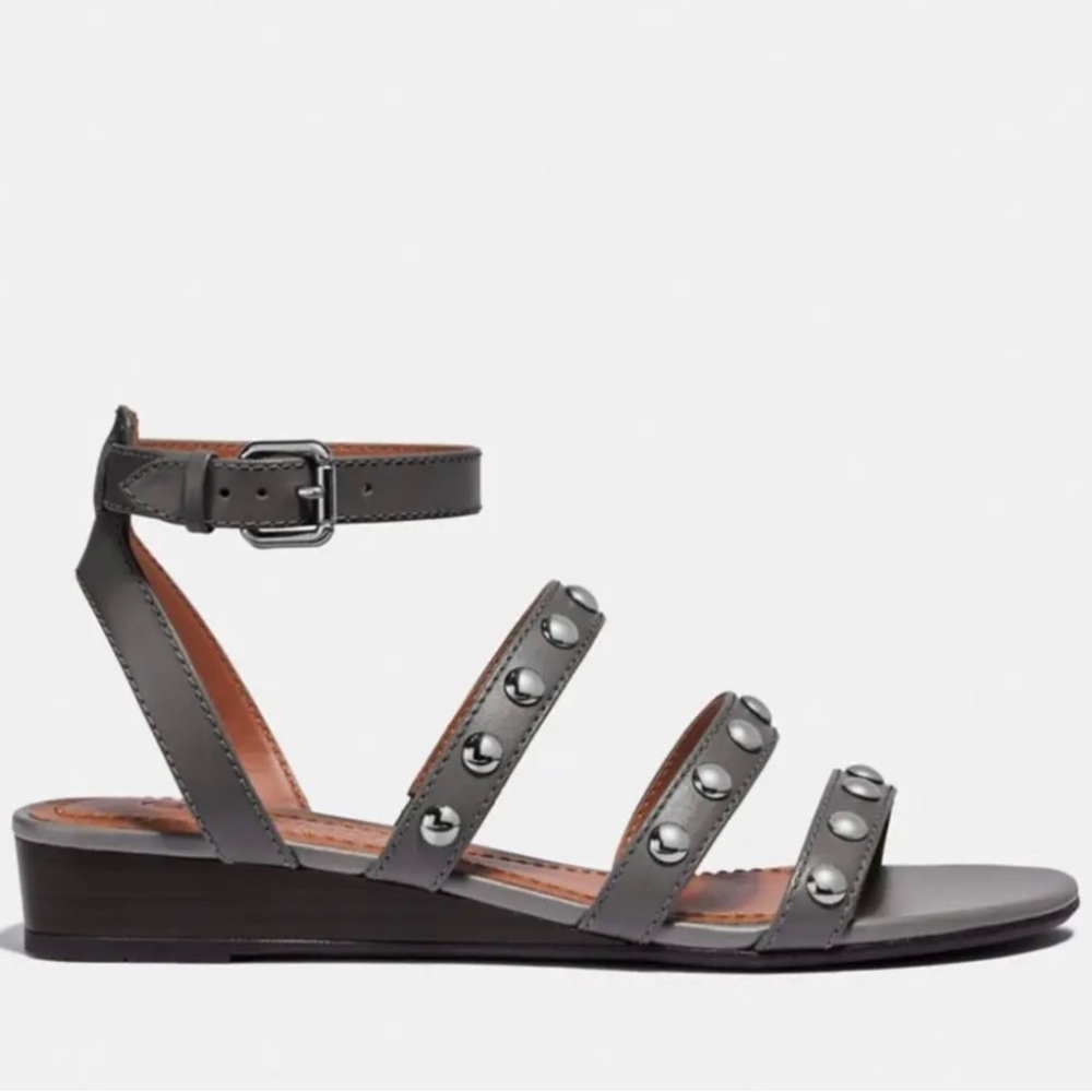 COACH Vanna Demi Wedge Sandals Size 6.5